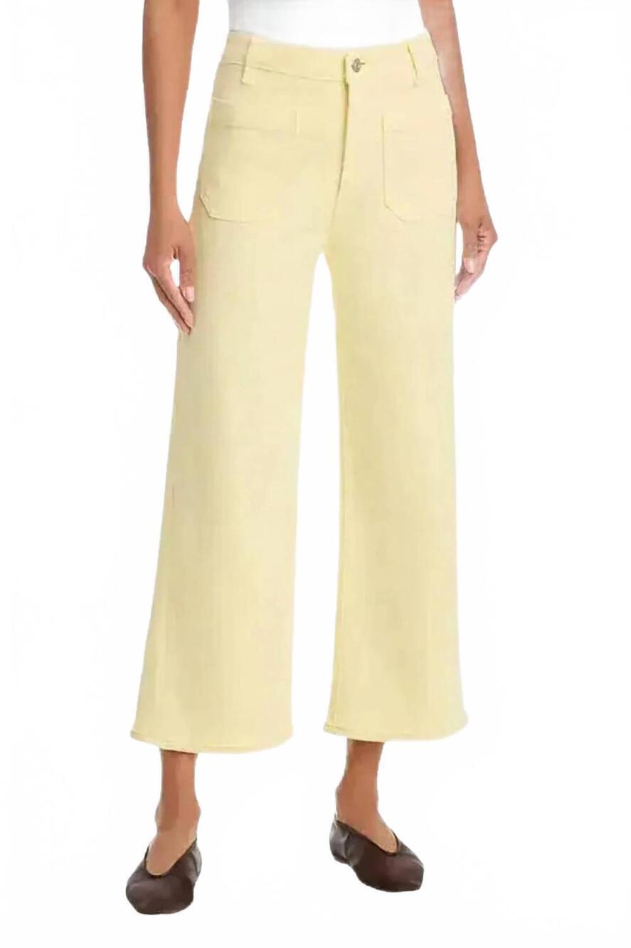 NEW FRAME anchor cropped pant in lemon